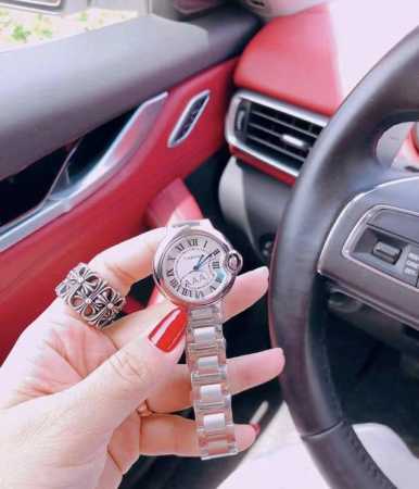 Cartier Blue Balloon series quartz movement waterproof simple women's watch Swis - Click Image to Close