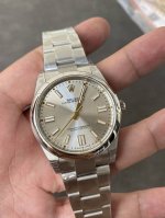Rolex Oyster Perpetual Silver Dial 41mm Dandong