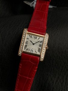 The Second Generation Of Tank Francaise, Rose Gold Solid Leather Belt, The Only