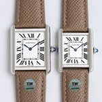 Tw New style ~ Cartier Tank Solo series, real shot in elephant gray. A versatile