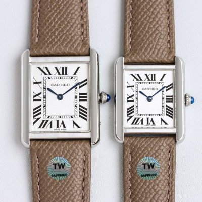 Tw New style ~ Cartier Tank Solo series, real shot in elephant gray. A versatile