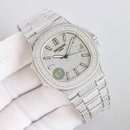 Unified Price: "The closest to the genuine 8.3mm" fully diamond-encrusted Nautil - Click Image to Close