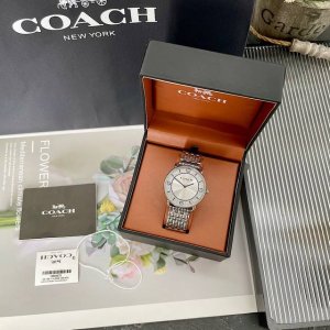 Coach Elliot series quartz steel watch with sunburst pattern dial for women, wit Coach Elliot series quartz steel watch with sunburst pattern dial for women, wit