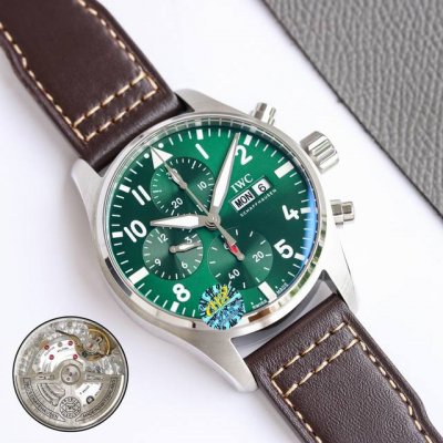 Green-Blue Face, Red Face Masterpiece Of Ingenuity Iwc Pilot's New Iw388101 Iw38