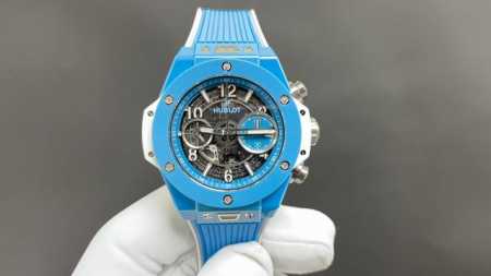Today's recommendation Hublot Ceramic King Tiffany Blue 42mm 1280 Chronograph To - Click Image to Close
