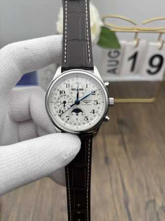 Longines Master 8-Hand Moon Phase Elegant Series 42mm Longines men's chronograph - Click Image to Close