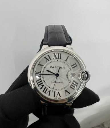 Cartier Ballon Bleu Series W69012Z4 Men's Automatic Mechanical 42mm Stainless St - Click Image to Close