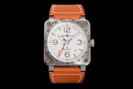 Four-hand white gold Br Bell & Ross Br 03-93 Gmtot5 Movement: Imported automati - Click Image to Close