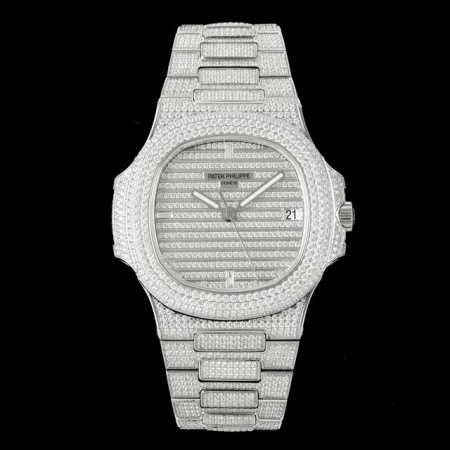 AMG Patek Philippe's latest large diamond-set bezel, the Patek Philippe Nautilus - Click Image to Close