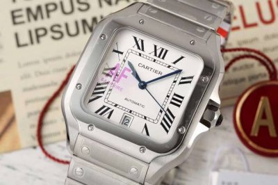 af Cartier Santos Watch Is A Model Of Mature Charm Case Size 47.5X39.8Mm Stai