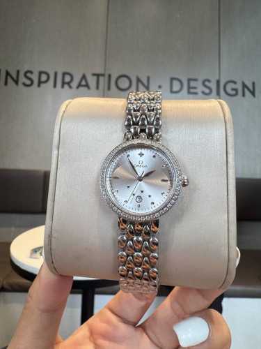 White Diamond and Gold Diamond Omega Goddess Teardrop Series Watch. Its exquisit