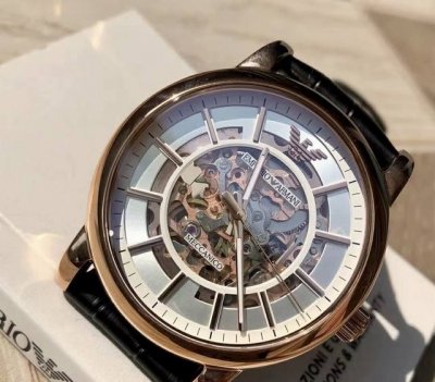 Emporio Armani Mechanical Series Mechanical Heart Watch Mechanical Movement Genu