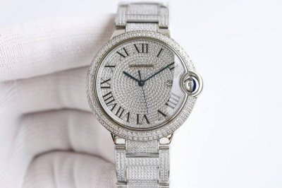 V7 Edition Replica Highest Version! Luxurious Cartier B33 Blue Balloon 42Mm Full
