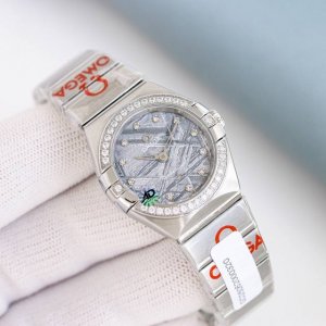 New Omega Constellation V with Genuine Diamonds. This watch has been heavily adv