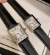Cartier Tank series retro watch! Features a three-dimensional raised dial, 316L