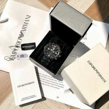 Ceramic model! Original Armani quartz men's watch, new model from the counter! - Click Image to Close