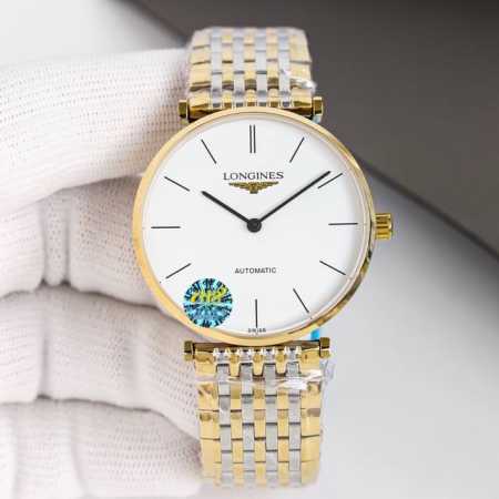 White and gold case 1370 Achieve quality and experience classic Longines classic - Click Image to Close
