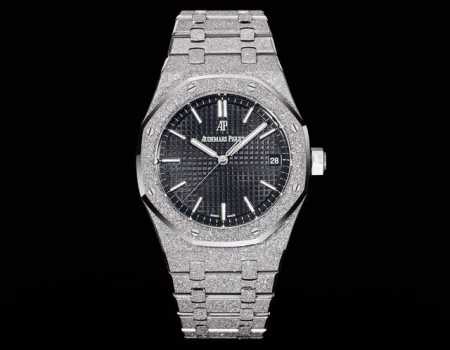 White-Gold Omf Production, Audemars Piguet Royal Oak 41mm Frost Gold Custom Ver - Click Image to Close