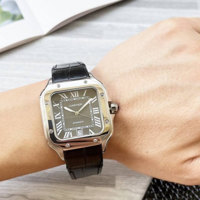 White And Blue 600 Cartier Santos Santos Series Strongest Cartier Santos Latest