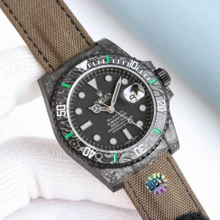 Rolex Submariner "Carbon Fiber" Bare Watch: Suitcase + 50 Submariner, perfectly - Click Image to Close
