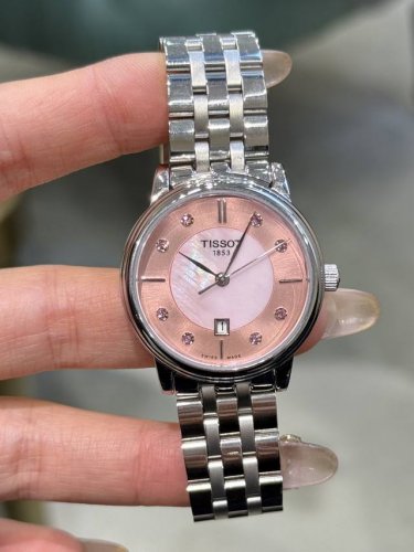 Tissot T122 latest model ultra-thin quartz crystal couple's watch, from a corne