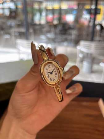 Rose gold and yellow gold two-tone bracelet, 16mm in circumference, 24.6mm in le - Click Image to Close