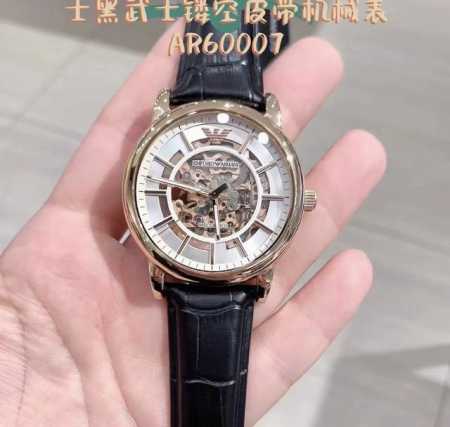 Armani Men's Black Warrior Strap Mechanical Watch Ar600 Gift Recommendation Arm - Click Image to Close