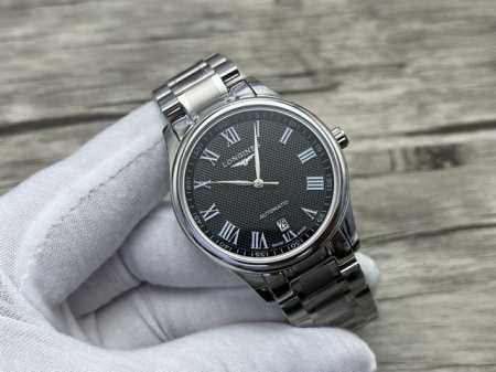 Gold +20 Jh Factory Longines Master Collection Couple's Watch, featuring the Pea - Click Image to Close