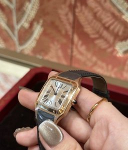 Santos-Dumont Cartier Santos ultra-thin Dumont series watch, intellectual ladies