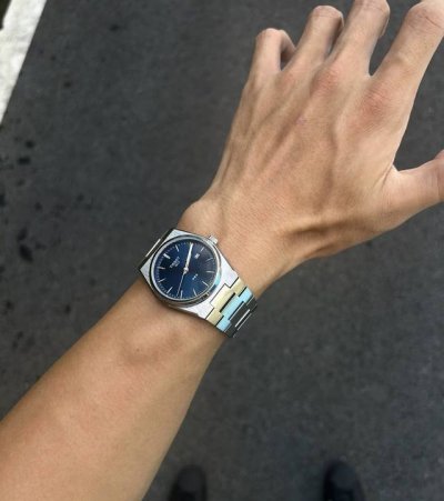 This Tissot Prx Super Player series is so cool. The square dial is really versat