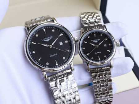 Gold Case + 20 Steel Strap + 20 Longines Boutique Couple's Watch Classic Three-H - Click Image to Close