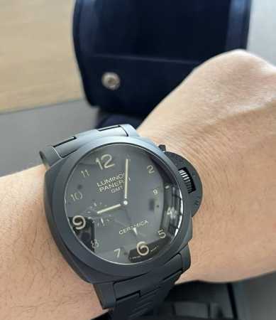 Panerai limited edition, 163rd piece worldwide, pam00438 Black Knight Men's Aut - Click Image to Close