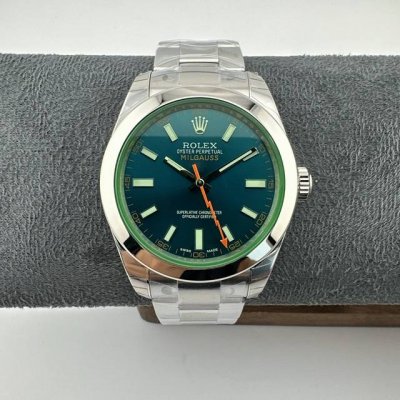 Rolex Milgauss series, 1 0 lightning needle green glass 904L highest version, b