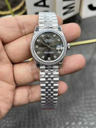 Gs Rolex Datejust series 31mm gray diamond face equipped with Hangzhou Cal.2236 - Click Image to Close