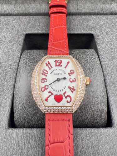 Fully diamond-set! Franck Muller Model Heart Style Diamond Watch Movement: Swiss