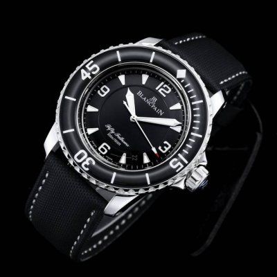 Blancpain Fifty Fathoms series white gold watch, [Case size: 45mm, 316 stainles