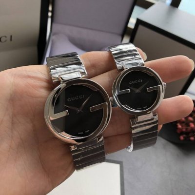 Platinum + 20 popular Jun Ji-hyun style! Gucci 316 stainless steel Double G watc