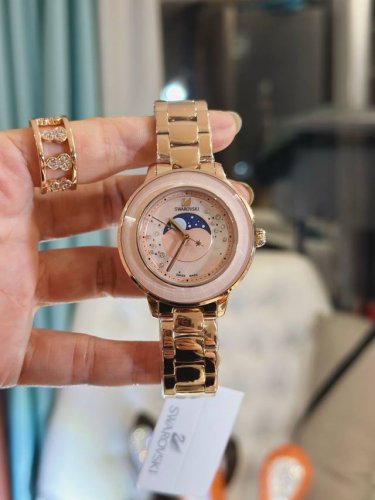 Swarovski's new Starry Moon Phase watch is a luxurious Swiss-made timepiece feat