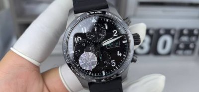 Bls Pilot AMG Chronograph Limited Edition Quick Release Aviation Titanium Black