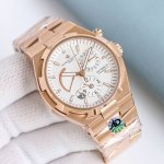 Leather 2200mm, Steel 9F Factory New Vacheron Constantin VC Overseas 47450 Upgr