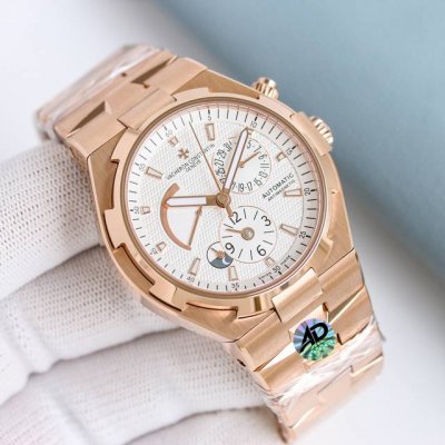 Leather 2200mm, Steel 9F Factory New Vacheron Constantin VC Overseas 47450 Upgr