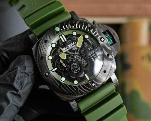 V7 Panerai New Submersible Bmg-Tech 47Mm Diving Series Bold Skeleton Watch Paire