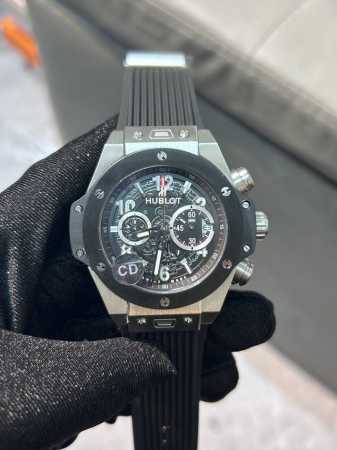 Exclusive real photos Hublot multi-function chronograph movement, men's watch H - Click Image to Close