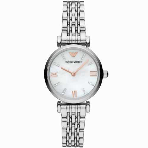 Armani Winter Hit, Mother-Of-Pearl Dial, Steel Strap Women's Watch. Model Ar1120