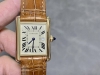 New Model Original Tank Small Gold Watch With Gold-Plated Case. Large Size: 33.7