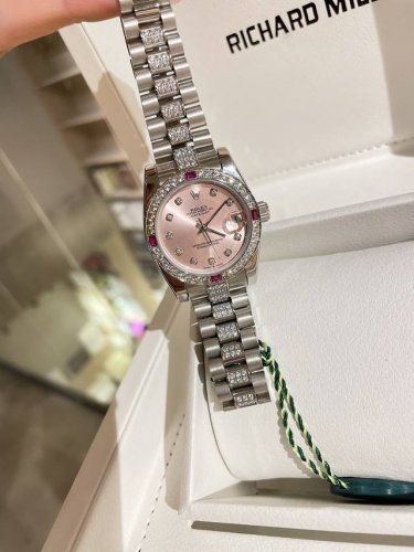 Rolex Datejust Series Classic Women's Solid Three-Bead Steel Band - Original Pre