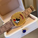 Ultra-Cute Mickey Mouse Now Available! 35Mm, 3-Hand Gucci Unisex Disney X Gucci