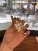 Rose gold and yellow gold two-tone bracelet, 16mm in circumference, 24.6mm in le