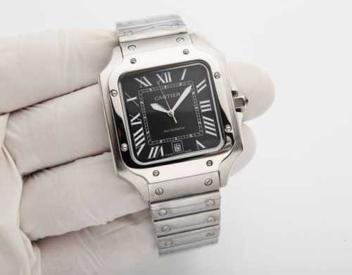 White Steel. Color 20. One Of Cartier's Most Classic Series, Santos Brand: Carti