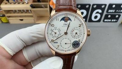 IWC Portuguese series perpetual calendar watch, all multi-functions can be used,